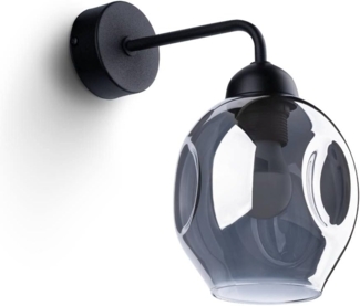 SOLLUX SL. 1143 Wandleuchte FILLAN 1XE27 60W Stahl schwarz L:25cm B:15cm H:29cm dimmbar