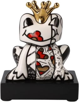 Goebel Figur Romero Britto - Golden Prince, Pop Art, Porzellan, Bunt, 14. 5 cm, 66453181