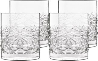 Luigi Bormioli Mixology textures Water glass/whiskey glass 10 cm 38 cl 4 pcs. Clear
