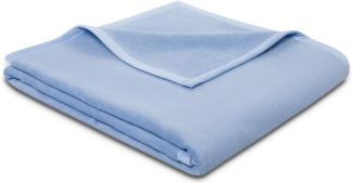 Biederlack Wohndecke Pure Cotton | 150x200 cm | hellblau