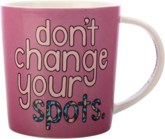 Maxwell & Williams DX1076 Becher 380 ml BE KIND Don't Change Your Spots, Porzellan, in Geschenkbox