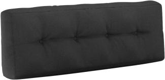 VICCO Palettenkissen Rückenkissen 120x40cm Palettenmöbel PU Schaum-Anthrazit