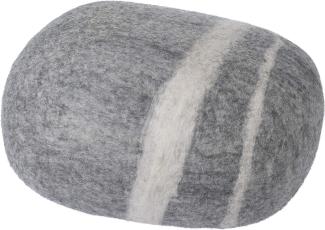 myfelt Hocker Pouf Carl Kieselstein Filz Hellgrau (XXL) A-KS-018-2XL