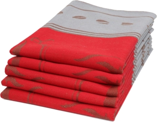 ZOLLNER Geschirrtuch, (Spar-Set, 5-tlg), 50 x 70 cm, 100% Baumwolle, vom Hotelwäschespezialisten