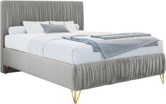 mirjan24 Boxspringbett Lux II , grau, 140x200 cm