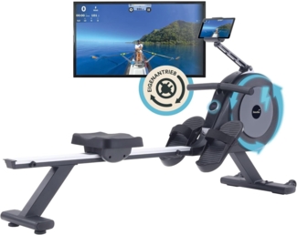 Skandika Rudergerät Rudergerät Njord P6-G, 32 elektrische Widerstandsstufen, bis 200 cm und 135 kg