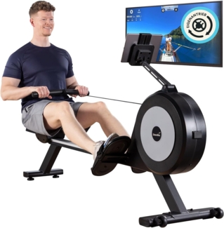 Skandika Rudergerät Rudergerät Njord P6-G, 32 elektrische Widerstandsstufen, bis 200 cm und 135 kg