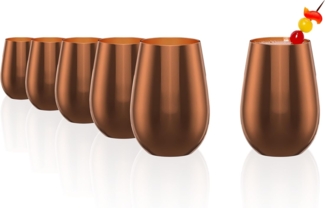 Stölzle Lausitz ELEMENTS Becher 465 ml bronze 6er Set - A