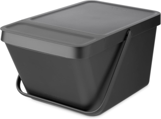 Brabantia 'Sort & Go' Abfallbehälter, Kunststoff, Grey, 20 Liter