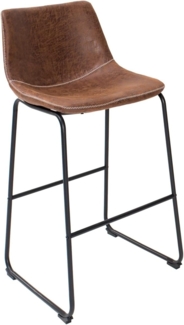 riess-ambiente Barhocker DJANGO vintage braun (Einzelartikel, 1 St), mit Fußablage