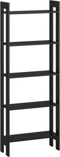 Bücherregal R651 Standregal 62x24x165,5cm schwarz