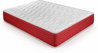 DUÉRMETE ONLINE Viskoelastische Lite Matratze, wendbar, fest und bequem, für Winter/Sommer, Weiß, Höhe 25 cm, 140x190 cm