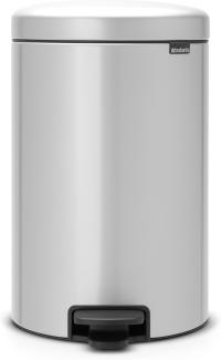 Brabantia 'NewIcon' Treteimer, Metallic Grey, 20 Liter