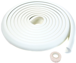 5M Kantenschutz + 8 Schutzecken, L-förmige Schaum Stoßschutz, Off Weiß TKD7000-Set