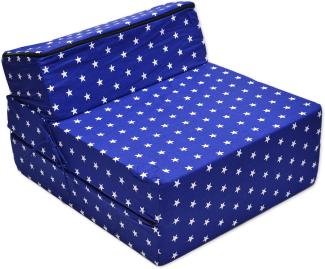 Best for Kids 'Sternchen' Kindersessel/Reisebettmatratze 3-in-1 blau