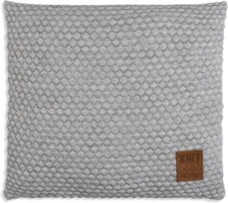 Knit Factory Juul Kissen 50x50 cm Wabe Beige Grau