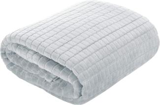 Wohndecke Kuscheldecke Decke MICROFASER Sofadecke Tagesdecke CINDY2 200x220 silber