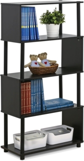 Furinno Flexi Regal mit 5 Ebenen, holz, Espresso, 29. 97x29. 97x121. 92 cm