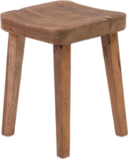 DESIGN DELIGHTS Hocker HOLZHOCKER "LUPO", 40x30 cm (HxB), Altholz massiv Sitzhocker Hocker