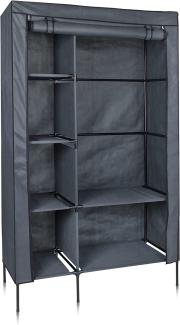 yourGEAR Kleiderschrank Grado - Stoffschrank 105 x 45 x 180 cm Schrank mit Kleiderstange und 6 Ablagefächer