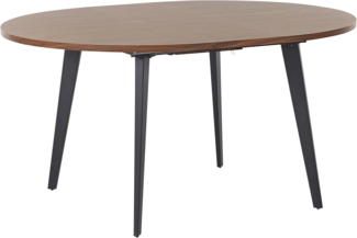 Ausziehbarer Esstisch BOVINA Dunkelbraun 120 150 cm 120 cm