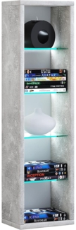 VCM Wandregal Rasato 918204 Beton-Optik H. 77 x B. 21 x T. 14 cm