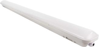 REV OMEGA Außenlampe, Kellerlampe LED, Feuchtraumleuchte, Wannenleuchte, 36W, 1800lm, IP65, 114 cm, 20. 000h, grau