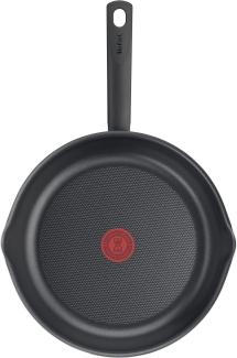 Tefal B56404 Day by Day On Bratpfanne | 24 cm | Antihaftbeschichtung | Thermo-Signal | für alle Herdarten AUßER Induktion | tiefe Form | Aluminium | Schwarz