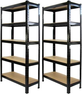 2 x Monster Racking T-Rax 75cm Lagerregal Schwarz