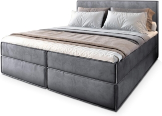 Masseno Boxbett PELLIO 160x200 cm mit Bonell Matratze und Topper