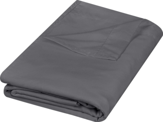 Utopia Bedding Bettlaken, Oberlaken, weich gebürstetes Mikrofasergewebe, kein Einlaufen, farbecht, pflegeleicht, nur 1 Bettlaken, Doppelbett-Größe, Grau (Grey)