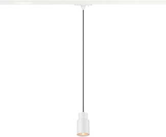 SLV PURI 2.0 Tube, 1~ Pendelleuchte, GU10, Pendellänge 200cm, 1x max. 6W, weiß - Leuchten mit 1 Phasen Adapter
