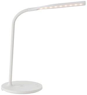 Brilliant Leuchten No. G93101-05 LED Tischleuchte Joni weiß Induktionsladeschale