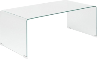 Couchtisch Glas transparent 100 x 50 x 40 cm KENDALL