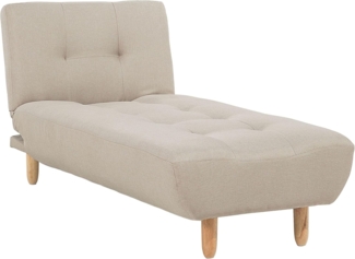 Chaiselongue Polsterbezug beige verstellbar ALSTEN