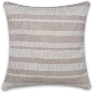Sehlbach Kissen mit Streifen beige 45 x 45 cm