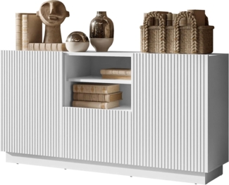 Kommode Liwerio 150 2D1SZ (Farbe: Weiß)