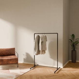 pamo. design Kleiderständer LAS, (Kleiderstange ohne Bohren), Offene und freistehende Kleiderstange