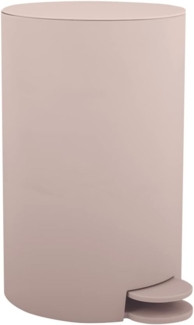 MSV Kosmetikeimer "Osaki" Mülleimer Treteimer Abfalleimer - 3 Liter – mit herausnehmbaren Inneneimer - Beige