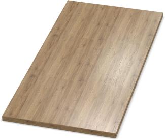 AUPROTEC Tischplatte 19mm Eiche Sanremo Classic 2000 x 1000 mm Holzplatte Dekor Spanplatte mit Umleimer ABS Kante Auswahl: 200 x 100 cm