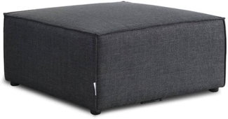 HOME DELUXE Modulares Sofa Hocker VERONA - 87 x 87 cm Anthrazit