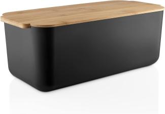 Eva Solo Brotkasten, mit Schneidebrett, Brotbox, Brotbehälter, Geöltem Bambusholz / Kunststoff, Black / Schwarz, 520360