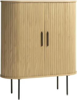 Highboard >Nerja< in Eiche furniert - 100x118x45 (BxHxT)