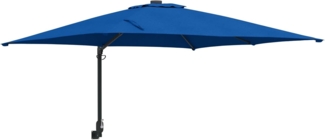 vidaXL Wandmontierter Gartenparasol Azurblau 247 cm 42003242
