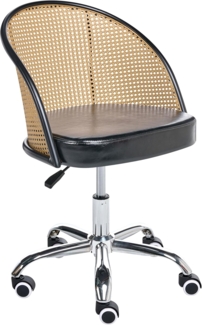 Schreibtischstuhl BALTIMORE Kunstleder Schwarz