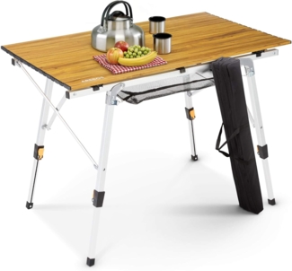 Arebos Campingtisch Fallttisch Reisetisch klappbar für Camping, Picknick&Balkon 120x70 cm (1x Tisch), Belastbarkeit: 30 kg