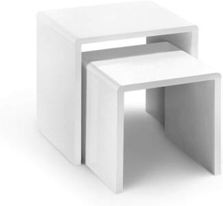 Julian Bowen Manhattan Schachteltische, weiß