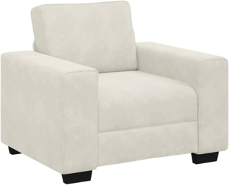 vidaXL Sessel Creme 60 cm Samt 4105255