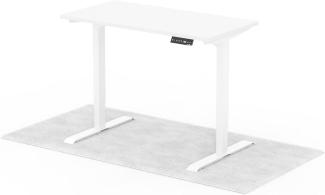 elektrisch höhenverstellbarer Schreibtisch LAPTOP 120x60 cm - Gestell Weiss, Platte Weiss