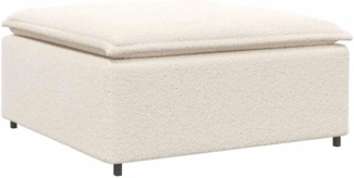 vidaXL Modulares Sofa Fußhocker-Modul Creme 100x100x48 cm 4104505